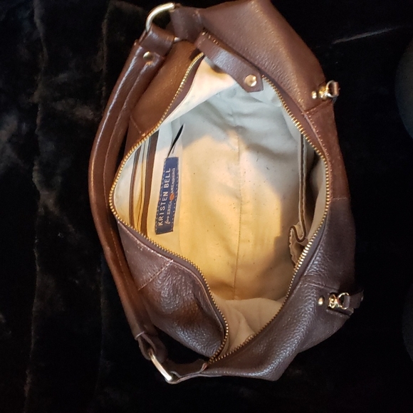 Kristen Bell Brown Leather Purse Handbag - Picture 4 of 8